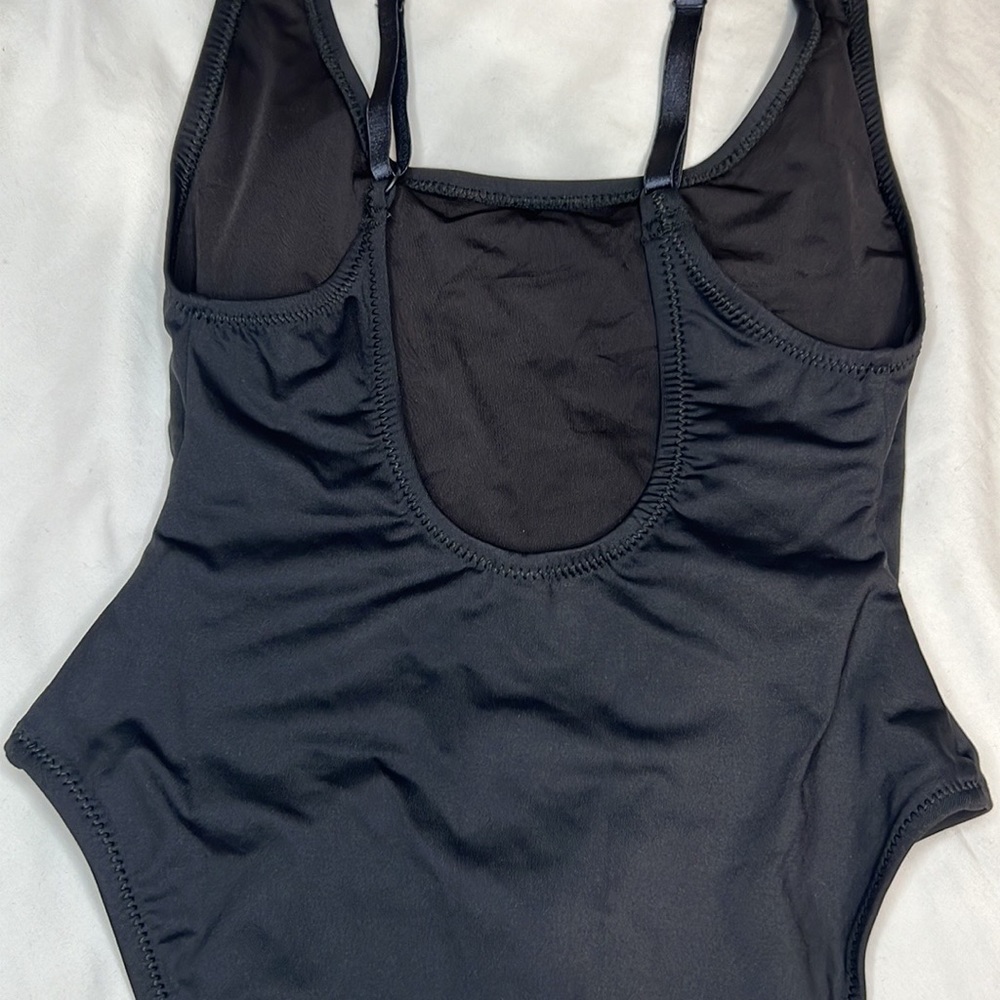Skims Signature Swim Scoop Neck One Piece Swimsuit Onyx Black Size Medium - Picture 7 of 10